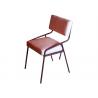 China Metal Leather Coffee 43*43*79CM Restaurant Dining Chair wholesale