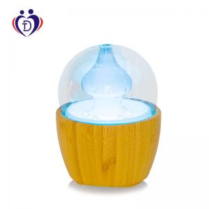Desktop Ultrasonic Aroma Diffuse Essential Oil Humidifier 200ml Natural Wood Base