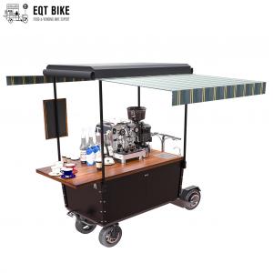 China Multifunctional Electric Street Coffee Vending Cart With 48V Battery supplier