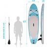 Inflatable Paddleboards Stand Up Surfboard 190LBS For Water Sports Area