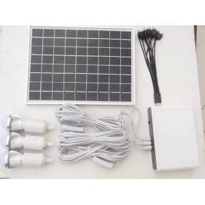 China 10W/7AH Li-ion lithium battery solar home power system with 3pcs LED 3W bulbs switch cable CE/TUV supplier