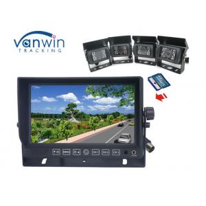 9 Inch All In One DVR car tft monitor , car tft lcd monitor with 4ch cameras recording