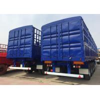 China Multi Color Semi Low Bed Trailer , Normal Suspension Semi Equipment Trailer on sale