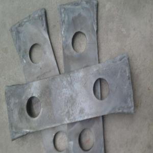China Manganese Alloy Steel Hammer Mill Beaters Silver 55-60HRC Hardness supplier