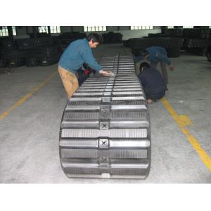 High Traction Dumper Rubber Tracks For Komatsu Cd 110r Carrier Tough Rubber Tread Pattern