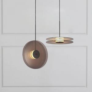 Modern Round Color Pendant Light Bedside Dining Living Room Bedroom Eclipse Pendant lamp(WH-GP-148)