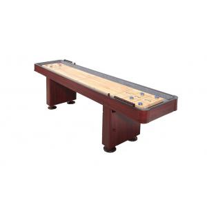 China Deluxe 108 Inches Shuffle Game Table Solid Wood Material With Cabinet supplier