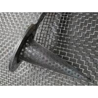 China Conical Structure Witches Hat Strainer / Perforated Metal Mesh With Handle on sale