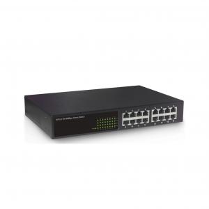 100M 16 Port Rack Mounted Network Switch With 11 Inch Iron Housing