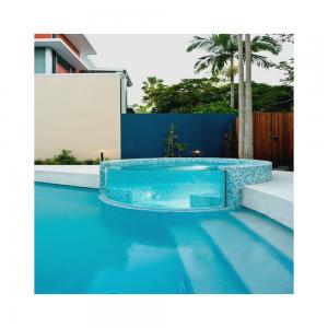 High Light Transmission Villa Pool Modern Design Outdoor Swimming Pool Diaphaneity 93%