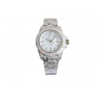 China Fashion Diamond Quartz Watch Stainless Steel With White Dial Color on sale