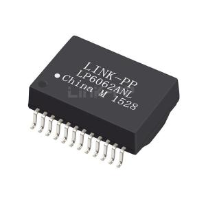 China Moxle MOX-LAN-TRF-1712B compatível com LINK-PP LP6062ANL 10/100/1000 Base-T Single Port SMD 24PIN PoE+ Ethernet Lan Magnetics supplier