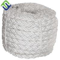 China 12 Strand Marine Ropes White Nylon Multifilament Mooring Rope 8 Strand Ropes on sale