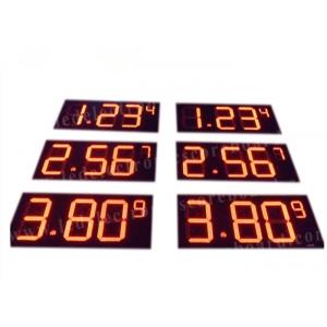 China Outdoor 16'' Led Fuel Price Signs , Led Gas Price Display Waterproof supplier