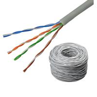 China 305M Cat5 Network Roll UTP Cat5e Lan Cable Grey Color on sale