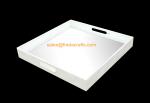 Resonable Price Quality Assured Simple Design White Color Metal tray/Plate for Home Decoration