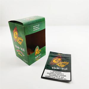 custom printed aluminum foil natural grabba leaf Cap Display packaging boxes for hats cigar Packaging Box