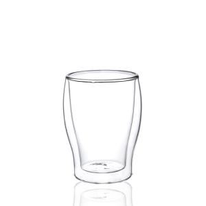 China Double Walled Borosilicate Glass Coffee Mugs For Latte / Cappuccino supplier