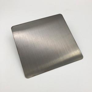 China Mill Edge Brushed Stainless Steel Sheet 0.7 Mm Grand Metal For Hotel Restaurant supplier