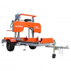 China Gasoline Forestry Portable Band Sawmill Machine,Portable Band Sawmill Machine For Wood Cutting supplier