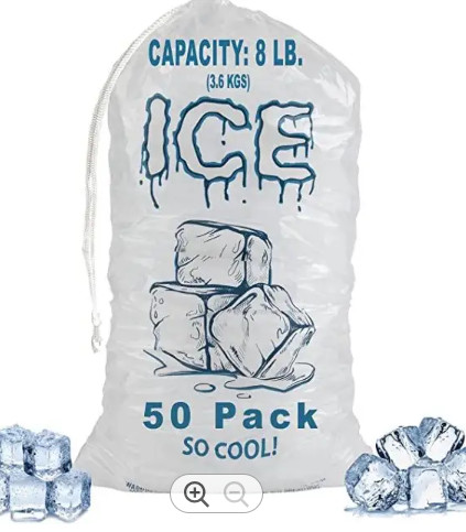 China Le glaçon réutilisable durable met en sac les sacs de glace en plastique imprimés par coutume gelée supplier