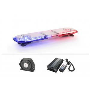 China 3W Emergency Vehicle Police LED Light Bar Built In Loudspeaker And Amplifier wholesale