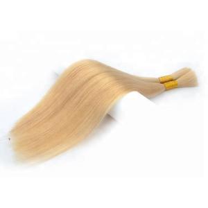 No Weft Colored Bulk Human Hair Extensions Clean Healthy Without Knots Or Lice