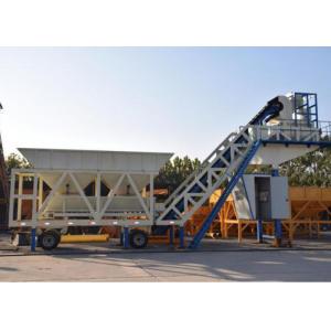 China Automatic Heavy Construction Machinery Mobile Concrete Batching Plant With 100t Cement Silos supplier