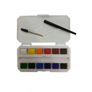 China 12 / 18 / 24pcs / Plastic Box Solid Art Painting Colours Children'S Watercolor Paint Set supplier