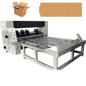 China Manual Feeder Cardboard Box 21mm Rotary Slotter Machine supplier