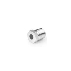 China Stainless steel plug fusible fittings pipe plug tube adapter with eutectic alloy fittings supplier