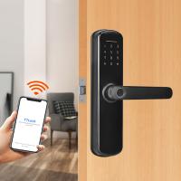 Keypad Fingerprint Intelligent Door Lock Tuya App WIFI DC6V  For Home