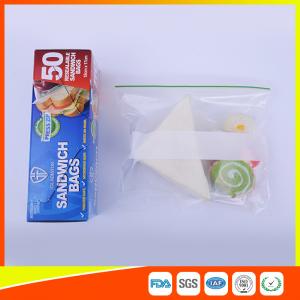 China Os sacos de plástico Ziplock para o armazenamento do alimento, sanduíche do multi tamanho do fecho de correr ensacam o OEM aceitável supplier