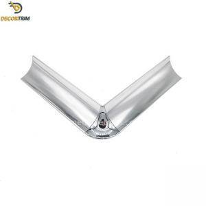 Chrome Metal Internal Corner Tile Trim For Joining Wall To Counter OEM ODM