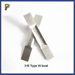 China Stamping #315 Thermal Tungsten Evaporation Boat Tungsten Vacuum Coating Boats Folding Tungsten Boat supplier