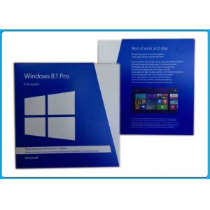China Original 32bit x 64bit  Microsoft Windows 8.1 Pro Pack Retail Box For Computers supplier