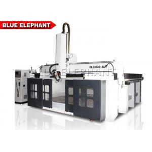 China Styrofoam 5 Axis CNC Router Machine For Wood Engraving Four - Row Imported Ball Bearing supplier
