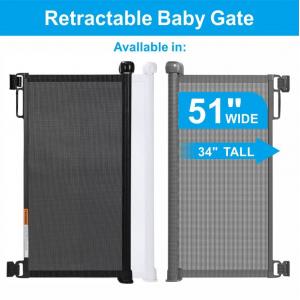 Prodigy Baby Door Stair Gate Pet dog Retractable Safety Gate Portable Safety Gate