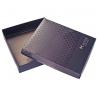China Lid And Base Style Cosmetic Gift Package Box Matt Black wholesale