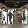 GOB P1.5mm P1.8 mm P2mm Indoor Led Poster Screen for Banner , Portable Led Video Wall With Wheels for Trade Show Store
