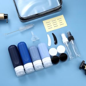 China Eco-Friendly Compact Silicone Travel Bottle Set with Wide Mouth Design for Easy Refill wholesale