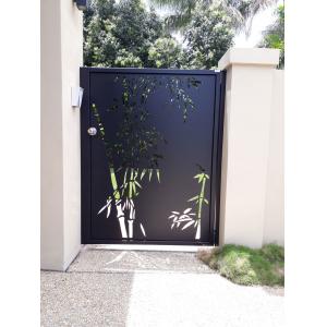 OEM / ODM Aluminium Double Swing Gates Garden Front Aluminum Gate