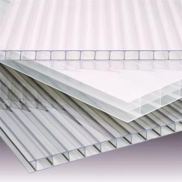 Polycarbonate 1-8 capa Diamante Multiwall Estructura Sándwich Techo hueco Hoja de PC de policarbonato de doble pared paneles de techo Hoja