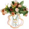 China Colored Acrylic Vase For Flowers Arched Shape Geometric Vase Iridescent For Dried wholesale