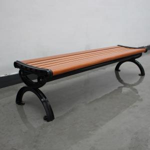 Free Standing Backless Wooden Garden Bench , Outdoor Solid Wood Bench Seat