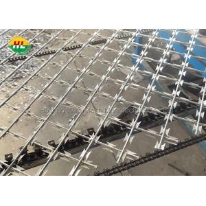 Hot Dipped Galvanized Diamond Razor Barbed Wire Mesh Fence AISI 430 Standard