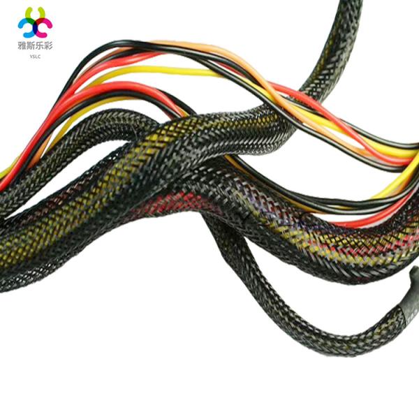 Operating Range -50°C to 150°C Sleeve Braided Cable Wrap with Zipper Braided Sleeving
