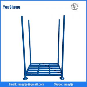 China Warehouse industrial stacking steel pallet tyre rack，storage steel rack, stacking rack supplier