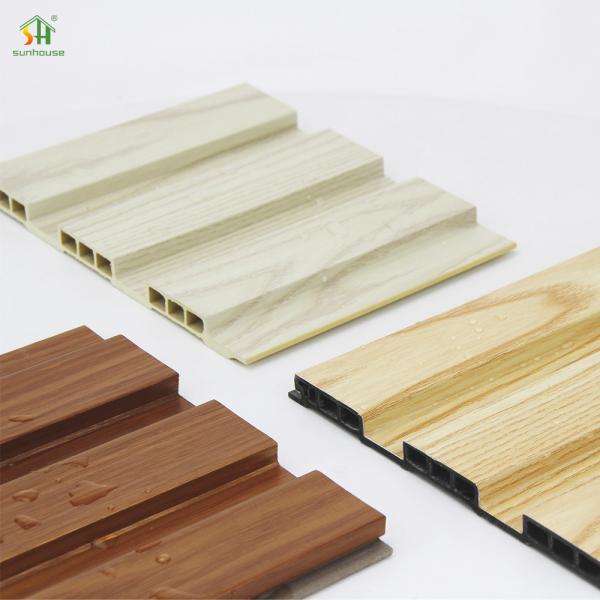Modern Design Environmentally Friendly Wpc Wall Paneling Mosisture Resistance Triple-Hole Ventilation Board
