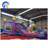 China PVC Rainbow Unicorn Inflable Bouncer House con tobogán de piscina inflable y juego 3 en 1 wholesale